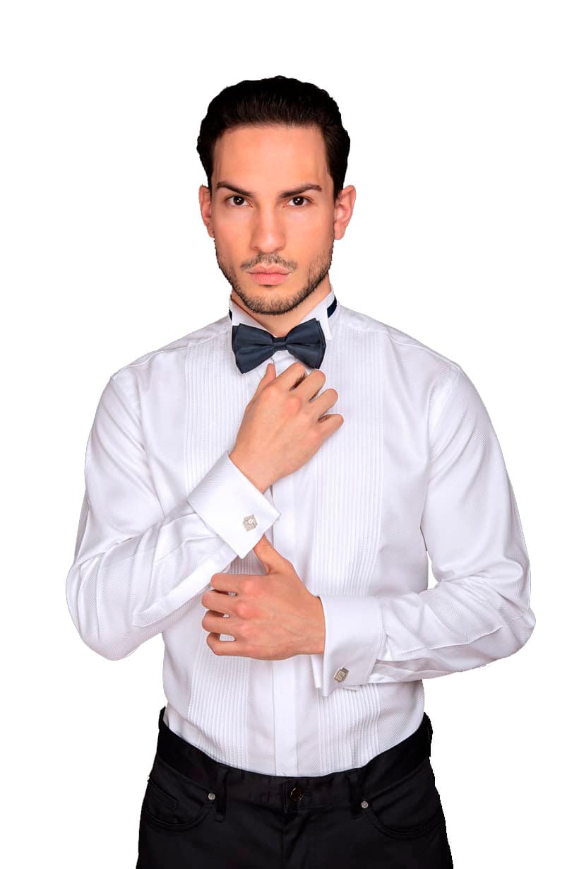 CAMISA PARA HOMBRE BLANCA TIPO SMOKING - Paloma